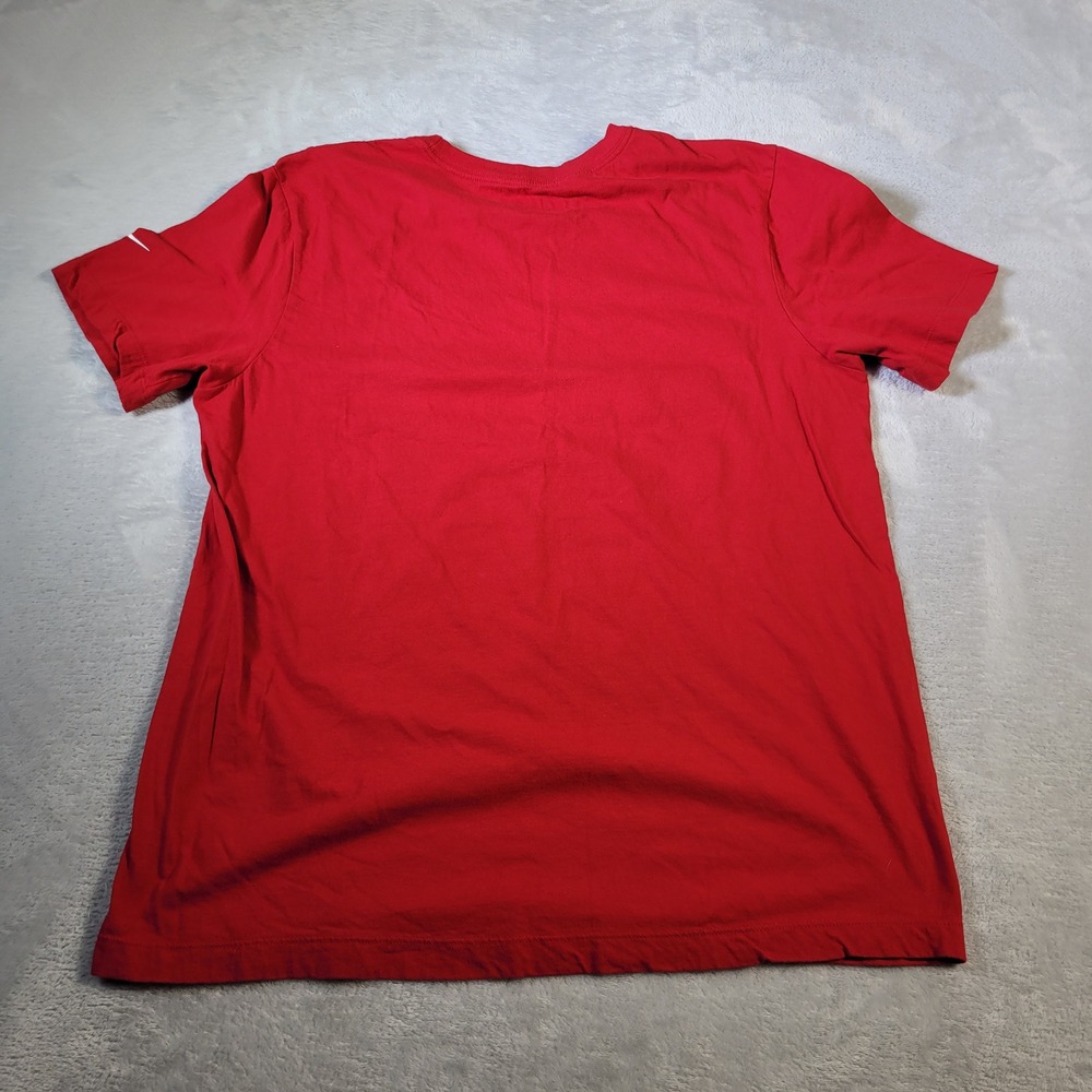New York Giants Tshirt Mens Large Red Nike Big Blue Statue of Liberty Logo - Picture 10 of 10